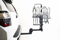 Support de vélo Enthuze à attelage plateforme pour 4 vélos – Montage sur attelage 2 pouces, inclinaison pour accès au coffre, capacité de 160 lbs