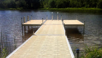 Grey Post Dock 5 x 15 ft with X-Wave Coating | Bertrand Docks