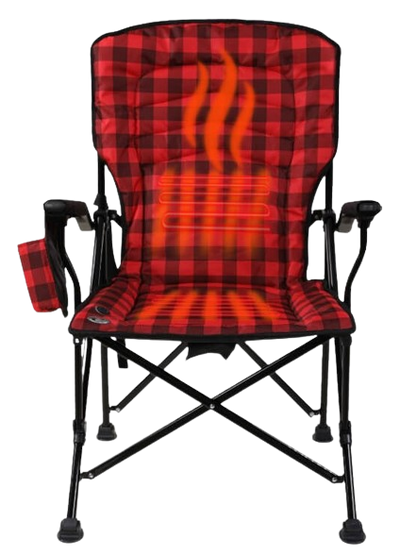 Chaise chauffante Kuma DuoHeat – Bluetooth™, batterie rechargeable 10 000 mAh, confort ultime pour l’extérieur