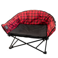 Lit pour Chien Lazy Bear Kuma – Confortable, Coussin Amovible, Cadre Robuste, Idéal Camping
