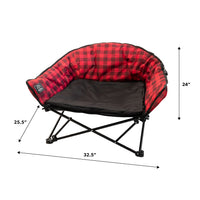 Lit pour Chien Lazy Bear Kuma – Confortable, Coussin Amovible, Cadre Robuste, Idéal Camping