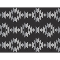 Tapis exterieur Noir/Gris Monterrey Boho Kuma | 12' x 9" | 18'x 9'