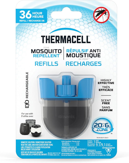 Recharges Thermacell Anti-Moustiques Rechargeables – 36h de Protection Sans Odeur