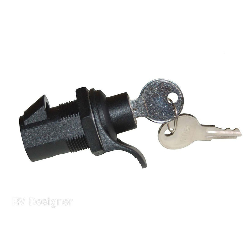 Serrure de compartiment RV Designer 20-0003 1 po avec 2 clés – chrome