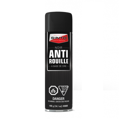Antirouille en spray noir 400g / UNITÉ