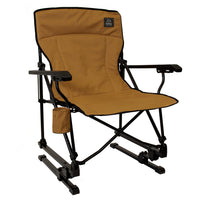 Kuma Spring Bear Chair - Folding, Smooth Rocking, Sturdy Frame, Insulated Cup Holder