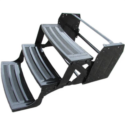 Triple 24" Step for RV – 9" Drop – Non-Slip and Rounded