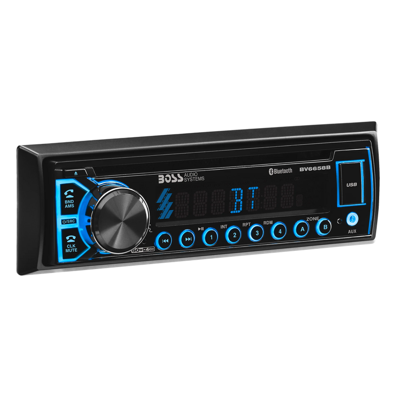 Lecteur DVD stéréo BV6658B Single-DIN Bluetooth pour véhicule