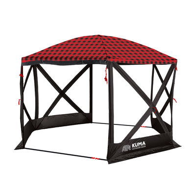 Super Bear Den Deluxe Gazebo Kuma – Murs Intégrés, 2 Portes, Montage Rapide, Protection UV50+