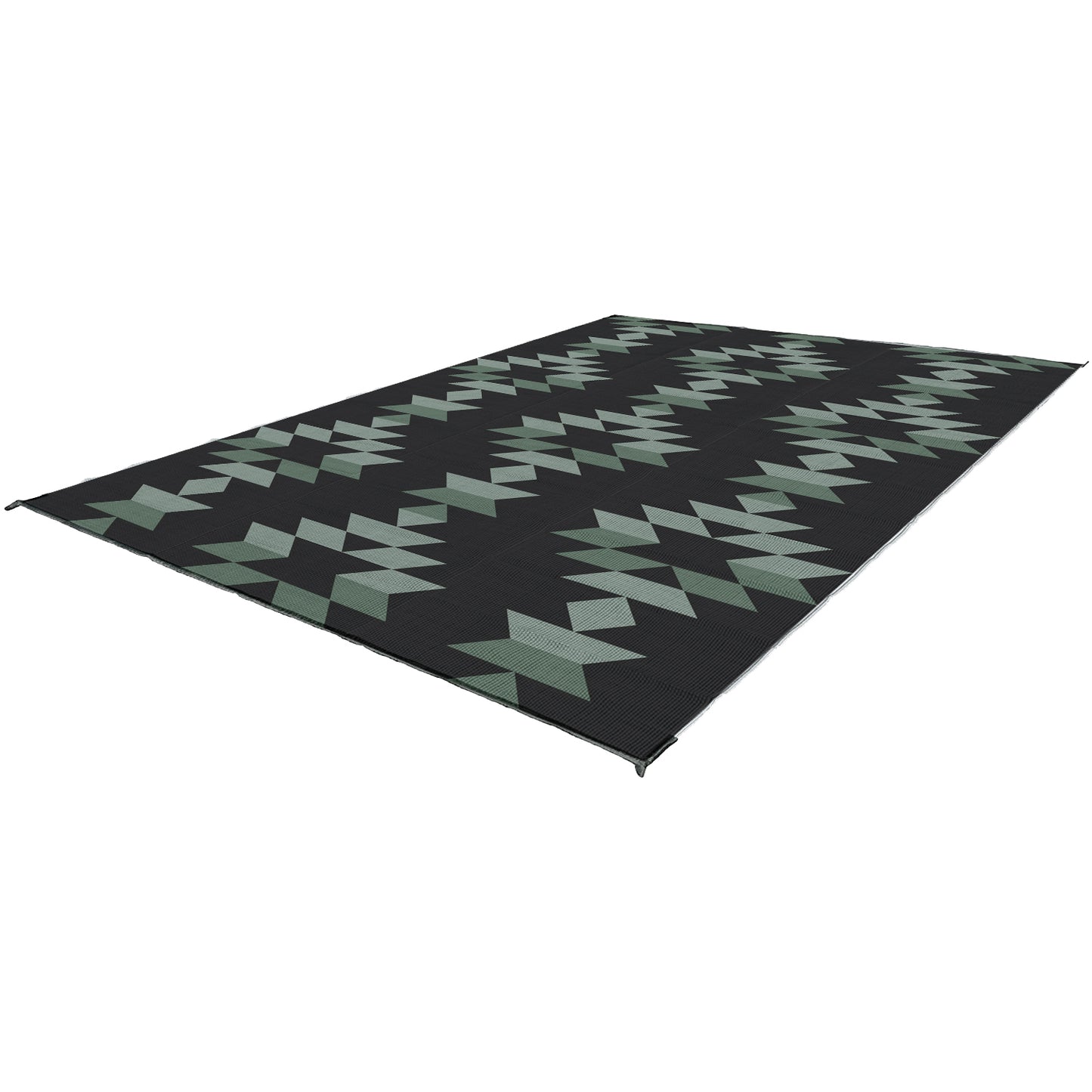 Tapis d’extérieur-12'x 9' Noir-Sauge