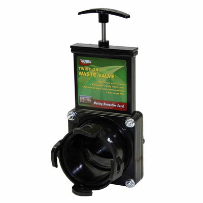Valterra 3-Inch Screw-On Replacement Valve for Black Water - Exceptional Durability