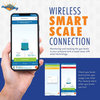 Balance intelligente pour réservoir de propane Flame King - Surveillez les niveaux de gaz avec Bluetooth et application mobile