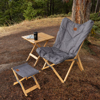 Chaise Papillon Kuma Yoho en Bambou - Confort Rembourré, Pliable, avec Porte-Boisson Isolé et Sac de Transport