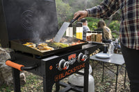 Gril à Gaz Blackstone 22” avec Chariot et Capot – Portable et Idéal pour Camping