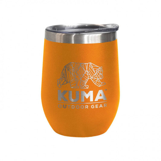 Orange wine glass - Kuma