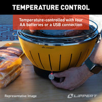 Barbecue portatif Lippert Odyssey au charbon pour camping et plein air