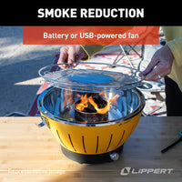 Barbecue portatif Lippert Odyssey au charbon pour camping et plein air