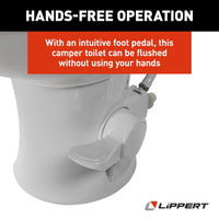 Lippert Flow Max™ RV Toilet - Elongated Bowl