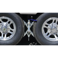 Chock de Roue BAL X-Chock® pour Pneus Tandem - Argent, Jeu de 2, Avec Clé à Cliquet