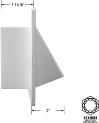 Couvercle de ventilation d'échappement noir/blanc RV PRO 9006RHV-B pour hotte de cuisine VR - Pièce de remplacement