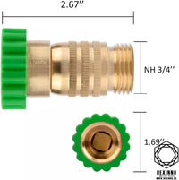 Premium quality brass water pressure regulator for RV 