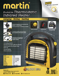 Martin® CHS-20 Portable Propane Infrared Heater - 20,000 BTU
