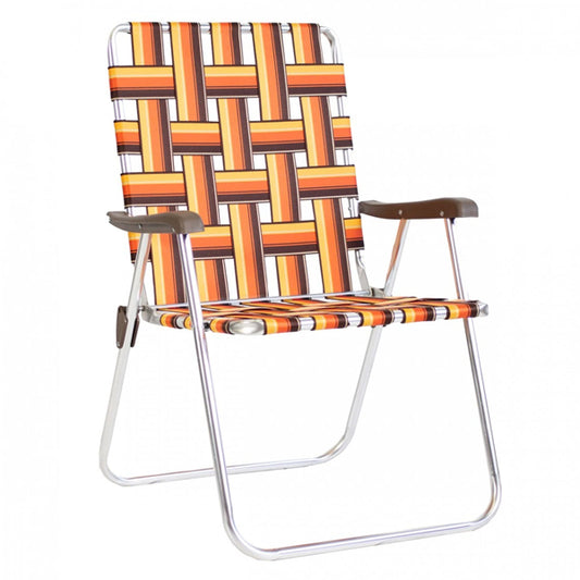 Folding chair Kuma "Vintage" - Orange / Brown