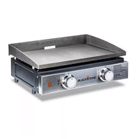 Griddle de Table 22 pouces en Acier Inoxydable Blackstone – 2 Brûleurs, 24,000 BTUs