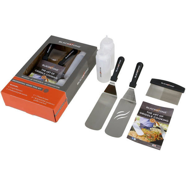 Accessoires BLACKSTONE pour Plaque de Cuisson - Kit d'Outils Professionnels pour Cuisine et Nettoyage