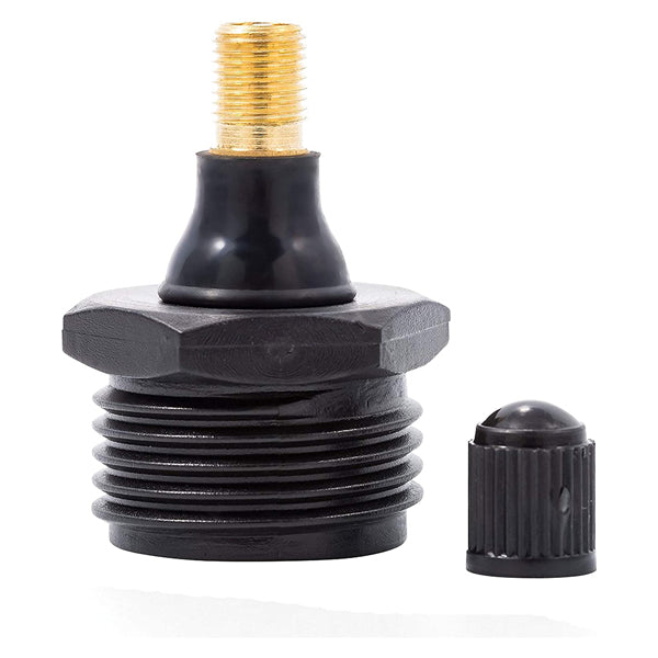 Camco RV Water System Purge Plug with Schrader Valve