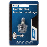 Camco RV Water System Purge Plug with Schrader Valve