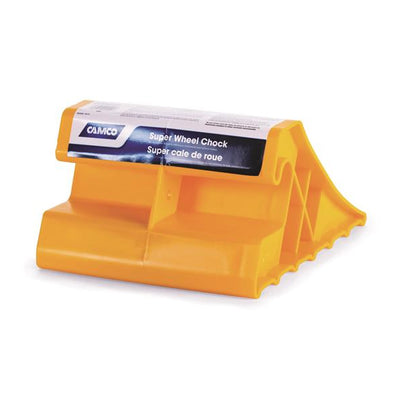 Cale-roue RV Super Camco - Empêche le Mouvement de la Remorque, Pour Pneus Jusqu'à 29 Pouces, Plastique Durable avec Inhibiteurs UV