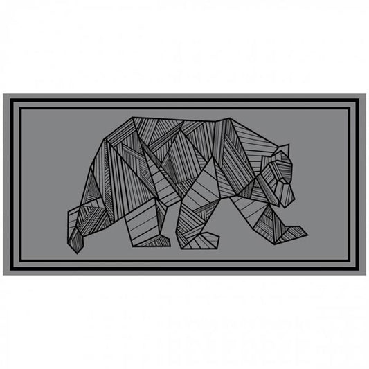 Bear Grey/Black Outdoor Rug - 18ft x 9ft