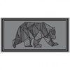 Tapis d'extérieur Bear Gris/Noir - 18 pi x 9 pi
