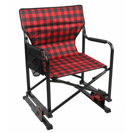 Kuma rocking chair - Red / black "Checkered"