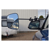 Miroirs de remorquage Grand Aero 3 Milenco – Ensemble de 2, fixation universelle, design aérodynamique
