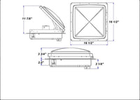 Maxxair Roof Fan 14x14 12V (00–04500K)
