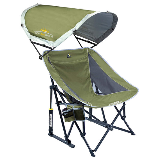 Pod Rocker™ Sun Canopy Rocking Chair - Green