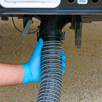 Tuyau d'égout Silverback RV de 20 pieds avec raccord rotatif et adaptateur universel - Polypropylène UV, flexible et durable