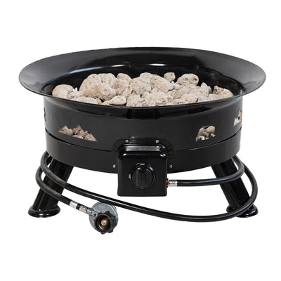 Foyer Extérieur au Propane 24” Bear Blaze Fire Bowl - 58 000 BTU, Certifié CSA, Portable et Facile à Installer