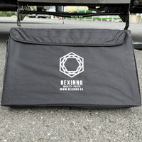Marchepied Réglable en Aluminium Noir avec Bandes Antidérapantes et Réfléchissantes | Sac Inclus