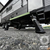 Marchepied ajustable en aluminium noir