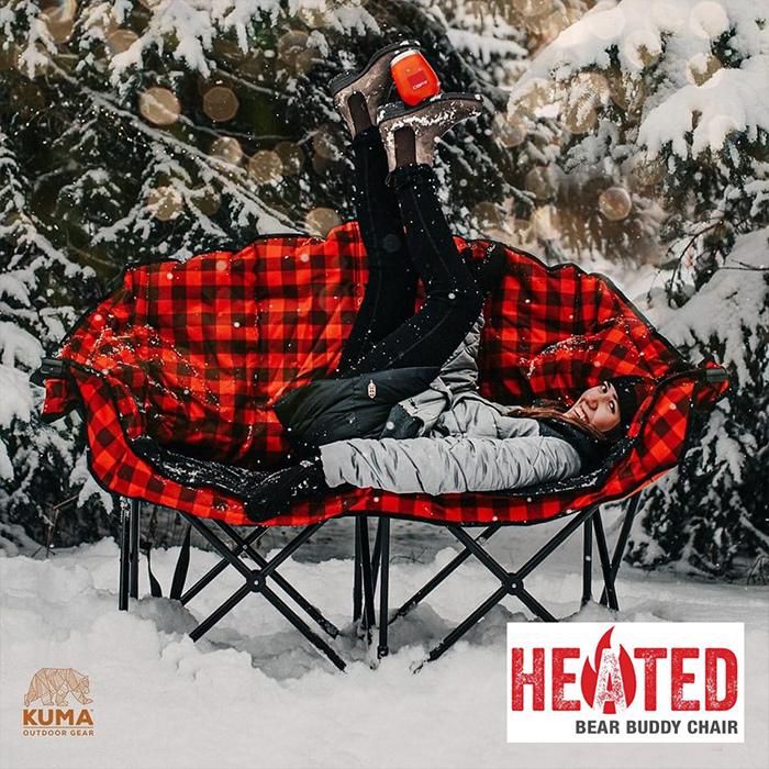 Kuma Bear Buddy Double Heated Chair