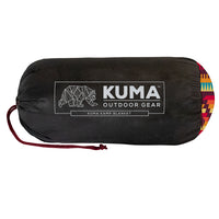 Kuma Kamp Quilted Polyester Blanket - Ultra-Warm & Portable with Storage Bag
