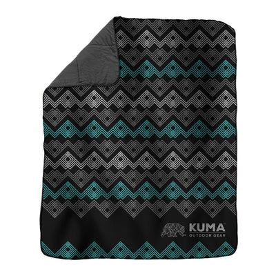 Kuma Kamp Quilted Polyester Blanket - Ultra-Warm & Portable with Storage Bag
