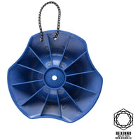 Trailer Hitch Wheel Chock - Prevents sinking in soft ground - Blue