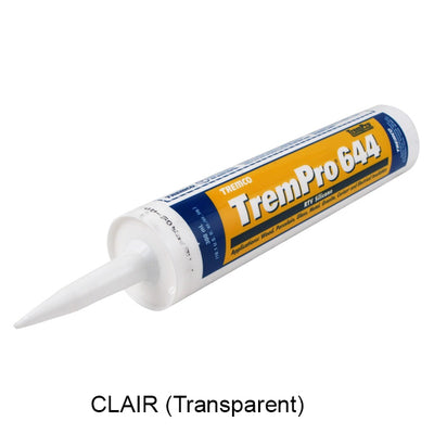 Scellant silicone TremPro 644 transparent 10 oz – TREMCO – Pour verre, métal, aluminium