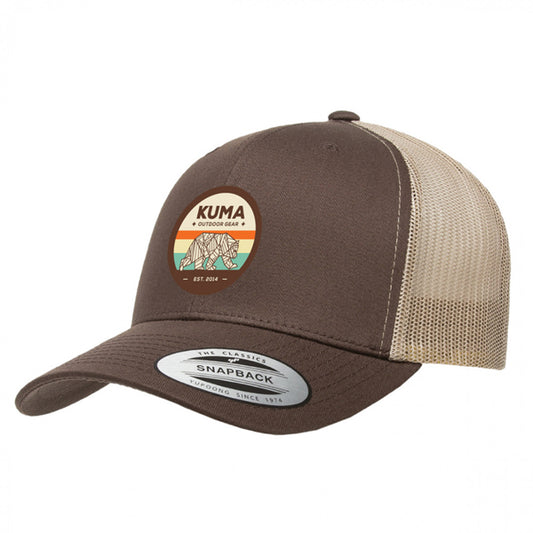 Brown and beige Kuma cap | Single size